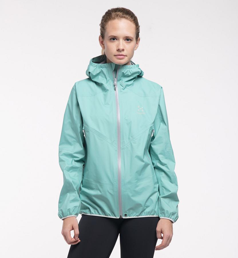 Haglöfs Womens L.I.M Comp Waterproof Jacket Green New Zealand 65489FWBK